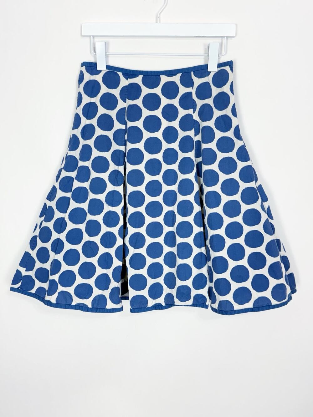Boden Blue Polka Dot A-Line Skirt